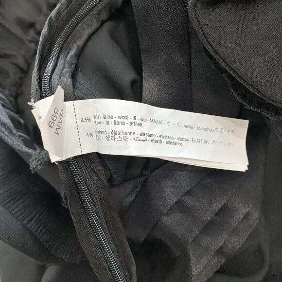 ZARA BLACK RUFFLE V-NECK SATIN WAISTLINE JUMPSUIT STYLE 8758/413/800 - S - Picture 12 of 12